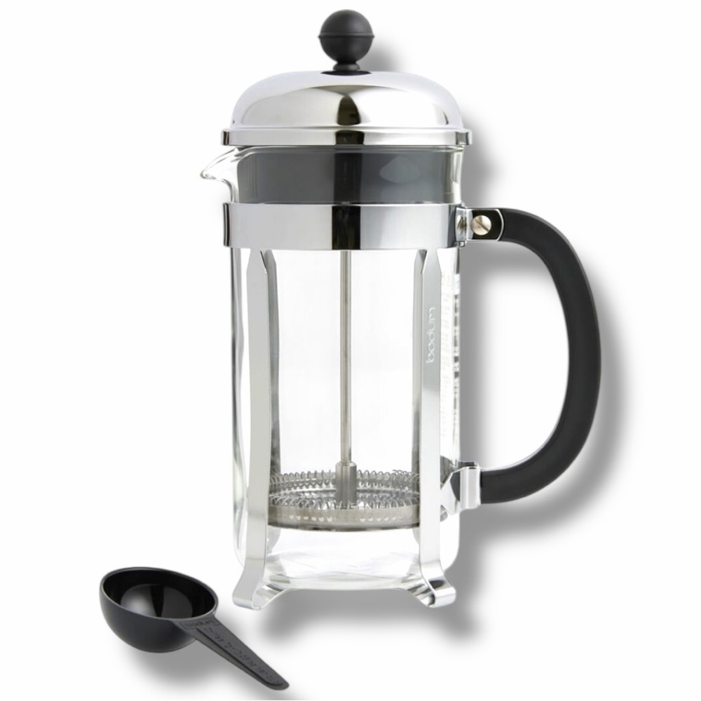 NEW Bodum Original French Press – 34 oz Stainless Steel & Glass Coffee Maker - Picture 5 of 6